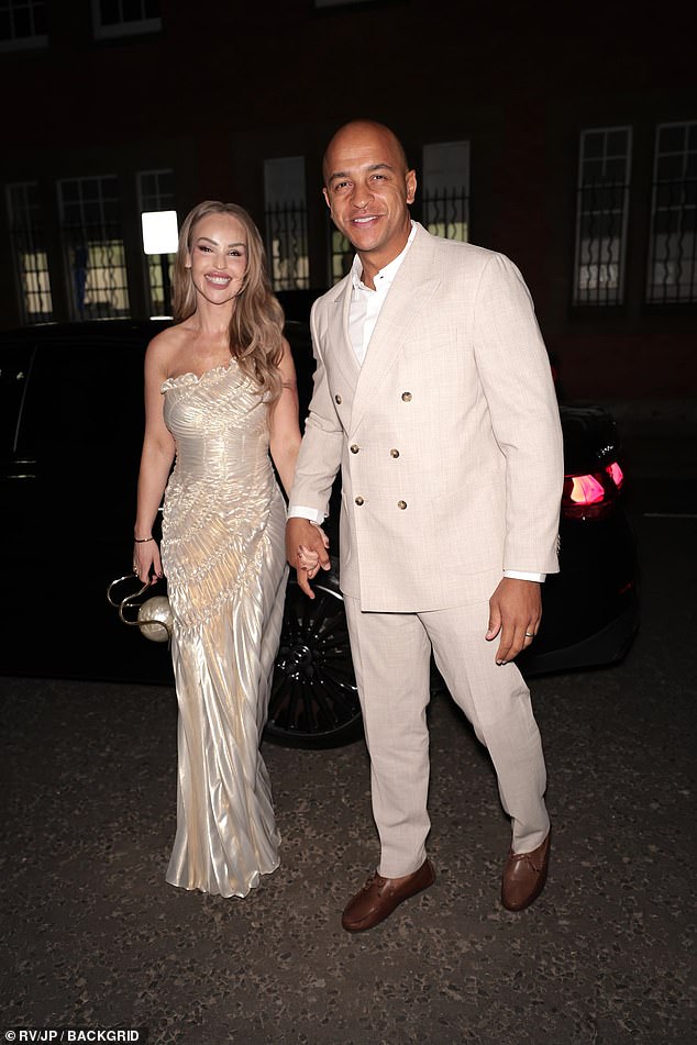 Presenter Katie Piper and her husband Richard James Sutton put on a classy display