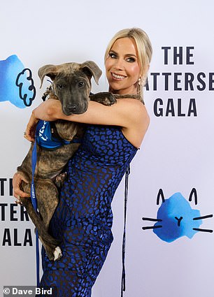Kate Lawler with Battersea rescue dog Maryland