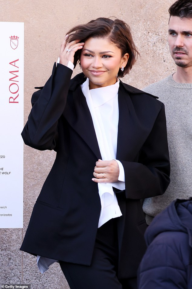 All of Zendaya's looks in recent weeks have been finished off by her gold 'wedding' band, amid ongoing speculation about her marital state