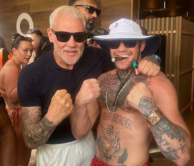 Wayne’s social media feeds have been a stream of Balearic sunsets and young clubbers on the island, alongside poses with the likes of Conor McGregor
