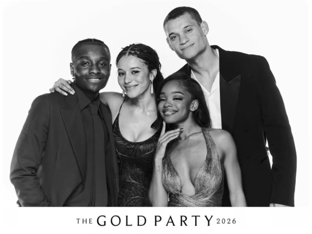 Miles Caton, Chase Infiniti, Marsai Martin, and Tyriq Withers at Beyonce and Jay Z’s 2026 Gold Party