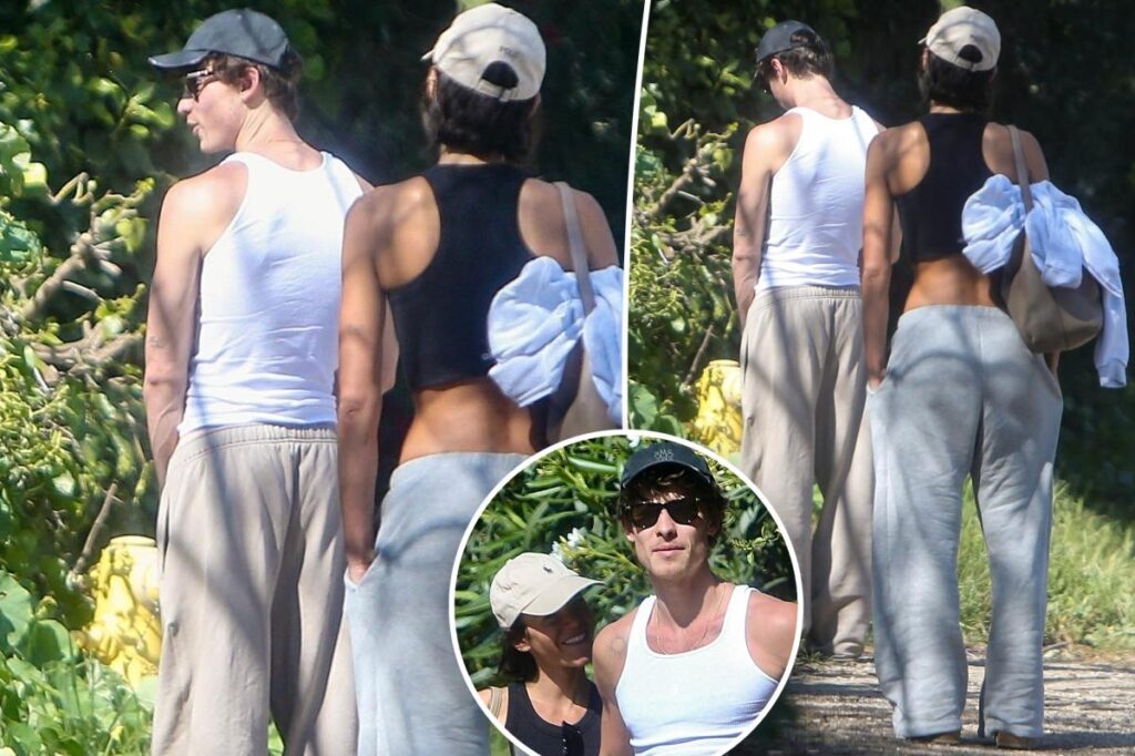 Shawn Mendes answers nature's call in public while on walk with girlfriend Bruna Marquezine