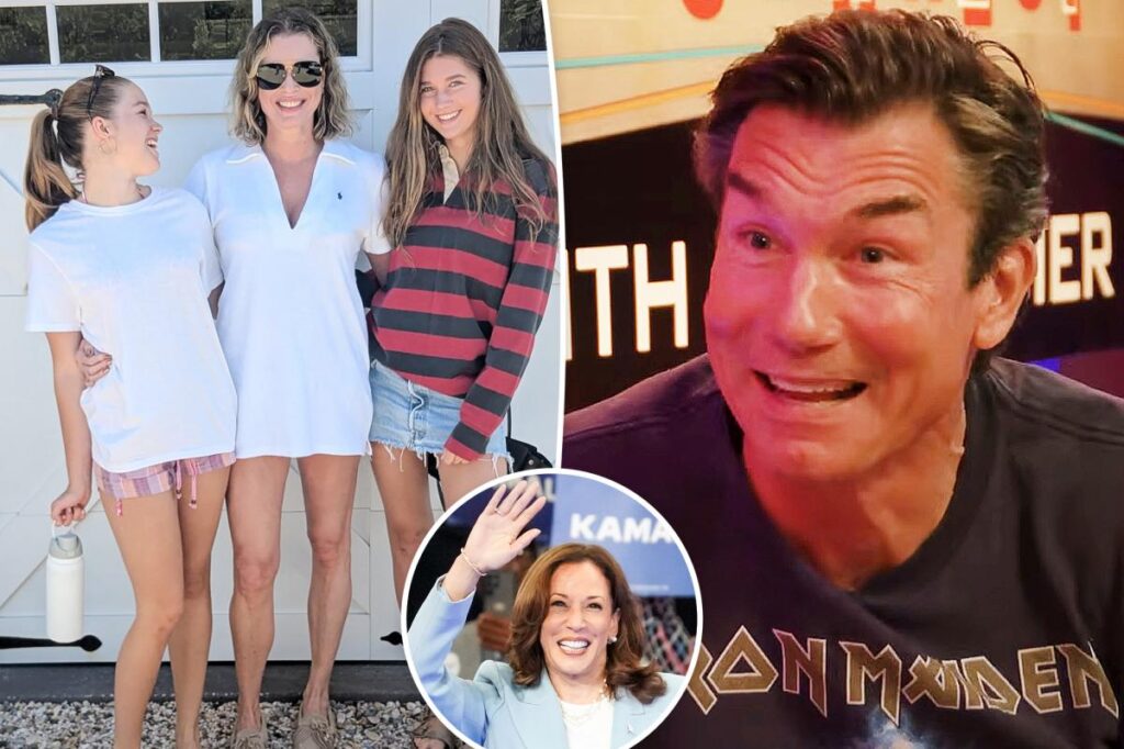 Rebecca Romijn and daughters got 'physical' with Jerry O'Connell over Kamala Harris comments