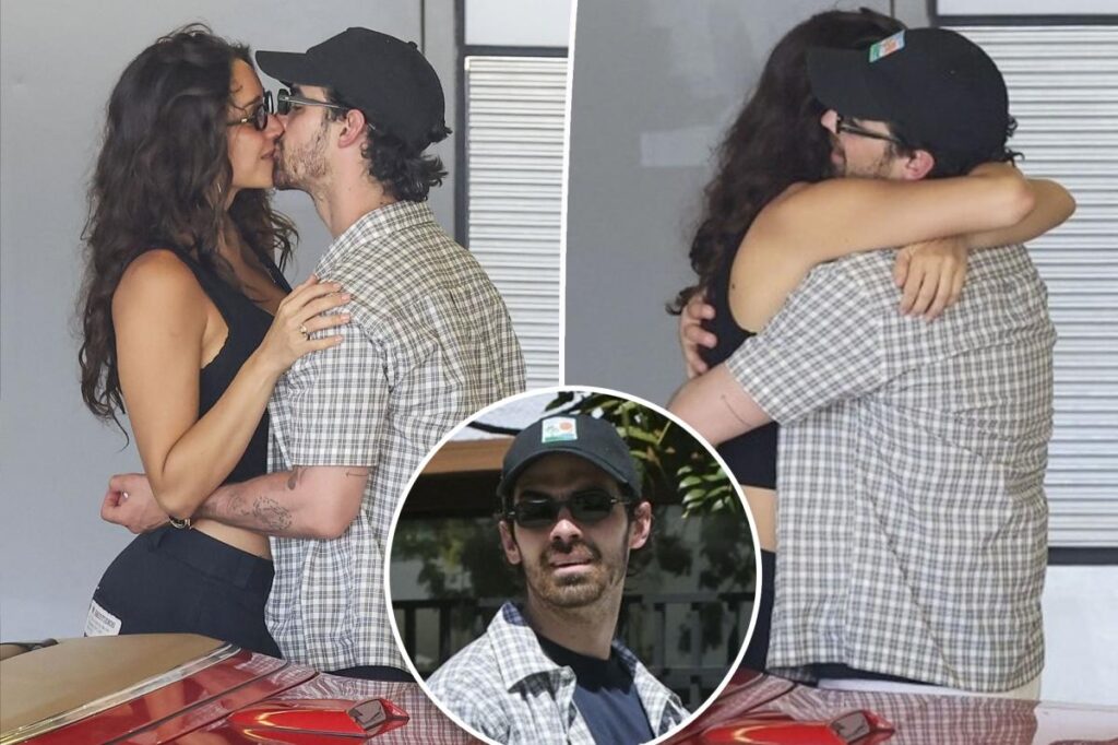 Joe Jonas and girlfriend Tatiana Gabriela have passionate airport makeout session