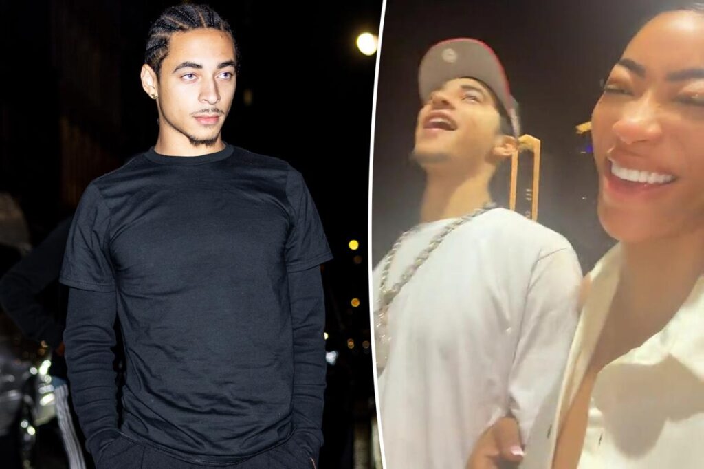 Solange’s son Julez, 21, seen cozying up to reality star older than his famous mom