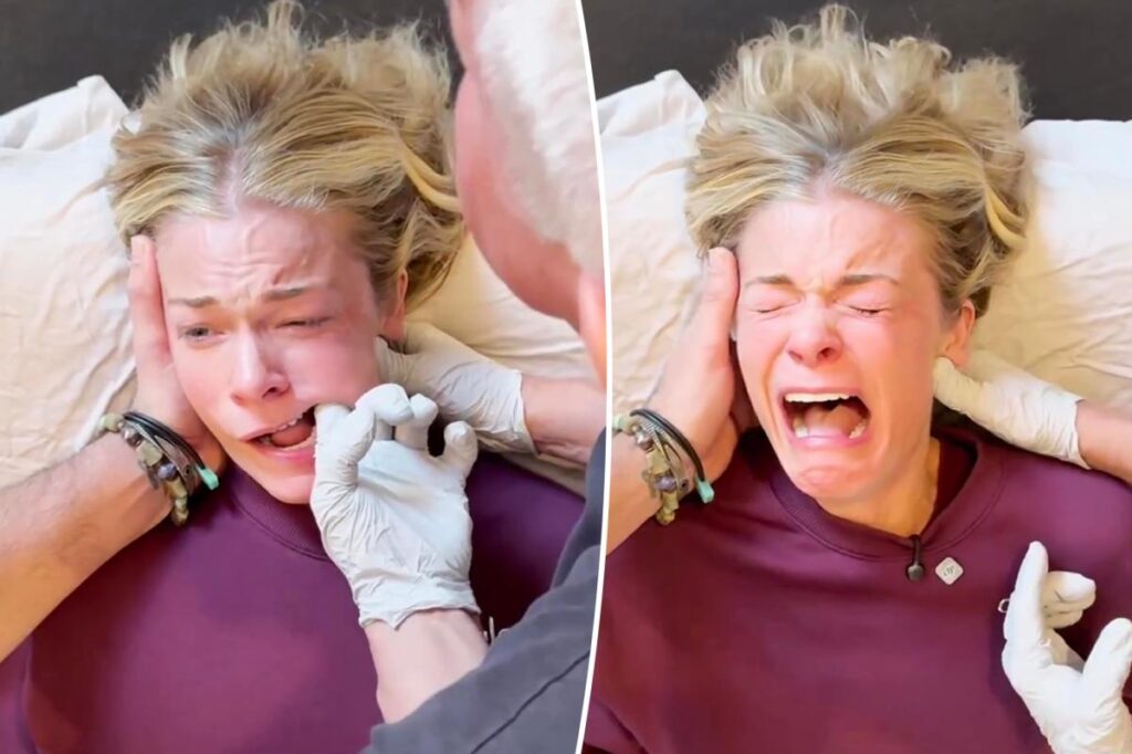 LeAnn Rimes sobs while undergoing brutal 'deep jaw release therapy'