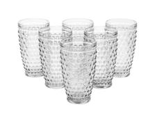 Martha Stewart Hobnail Glass Tumblers, Set of 6