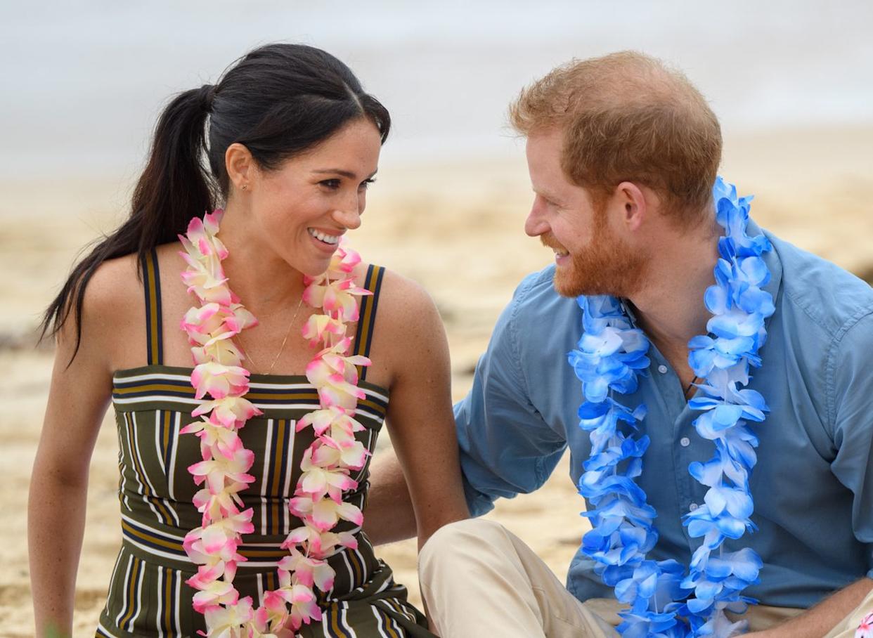 Meghan Markle and Prince Harry in Sydney, Australia on October 19, 2018Credit: Getty