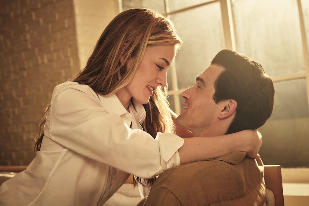 Sarah Pidgeon as Carolyn Bessette and Paul Kelly as John F. Kennedy Jr. in a scene from Love Story. Photo: FX via AP