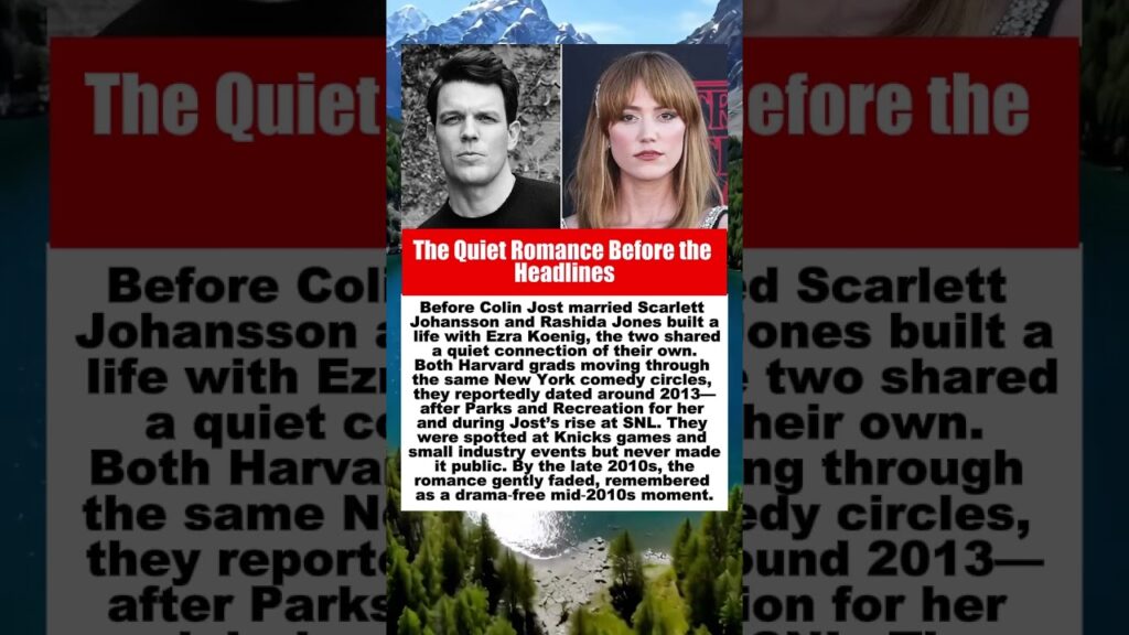 Colin Jost & Rashida Jones’ Quiet Mid‑2010s Romance Colin Jost & Rashida Jones’ Quiet Mid‑2010s Romance