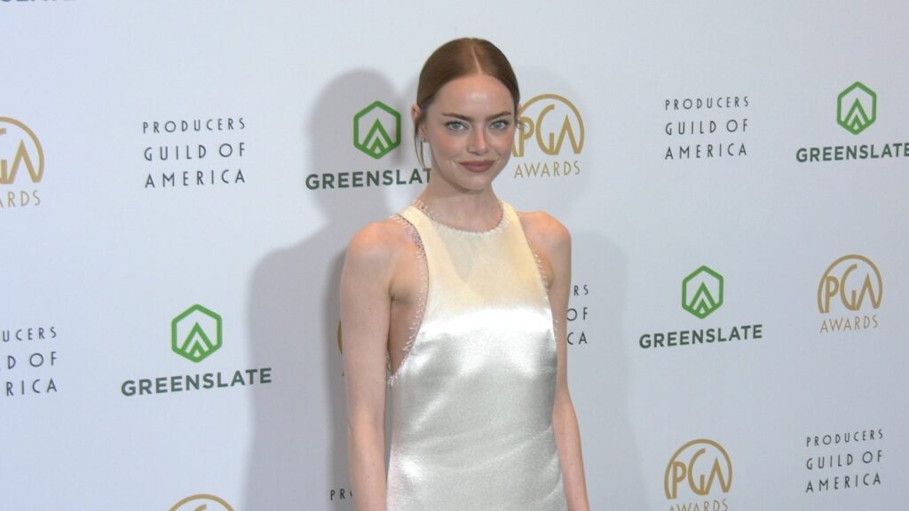 Emma Stone on the black carpet at the 2026 PGA Awards Emma Stone on the black carpet at the 2026 PGA Awards