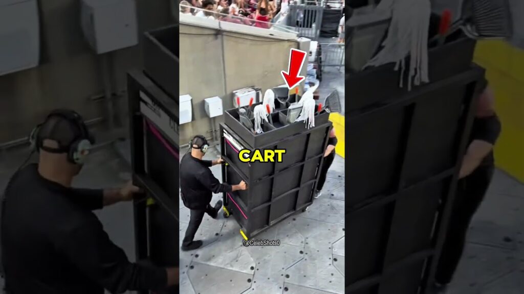 Taylor Swift’s Secret Concert Entrance With Cleaning Cart Revealed 😳 #shorts #usa #taylorswift