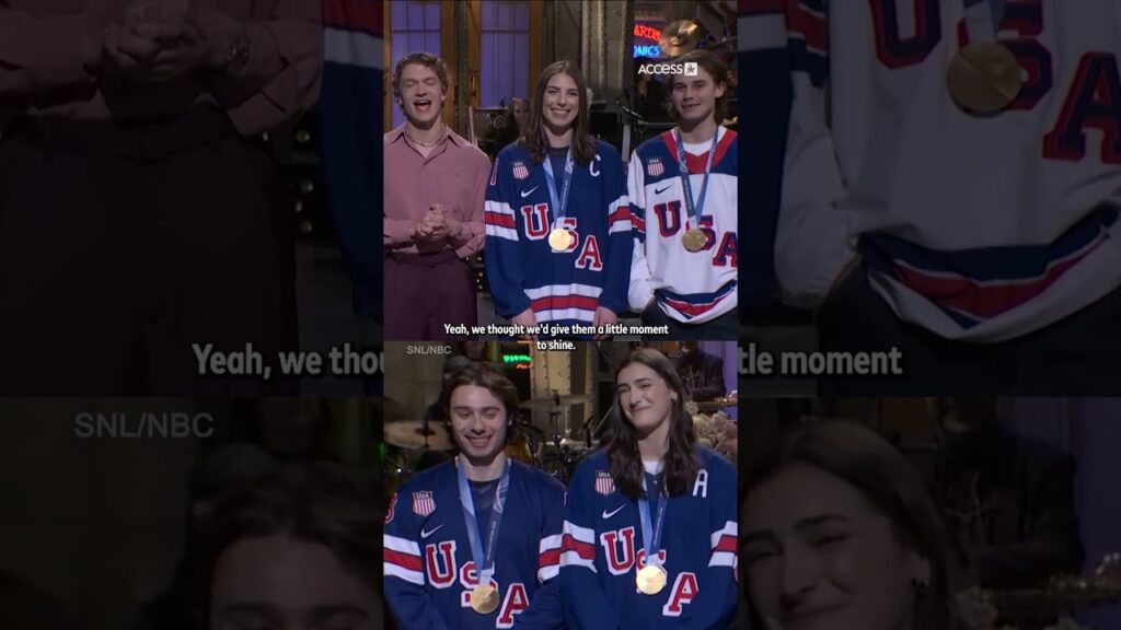 Live from New York, it’s #ConnorStorrie! The actor was joined on 'SNL' by team USA hockey stars