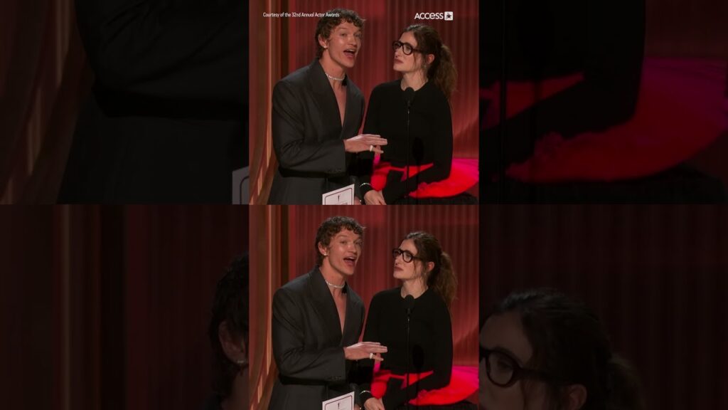 Connor Storrie & Kathryn Hahn Present At 2026 Actor Awards