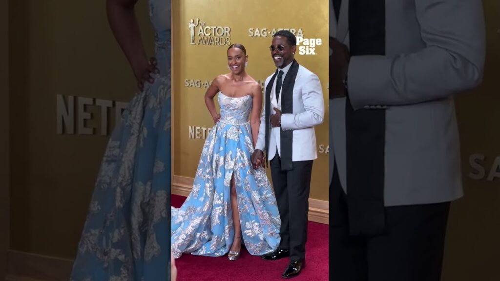 Sterling K. Brown and Ryan Michelle Bathe on the Actor Awards red carpet 🥹 #shorts