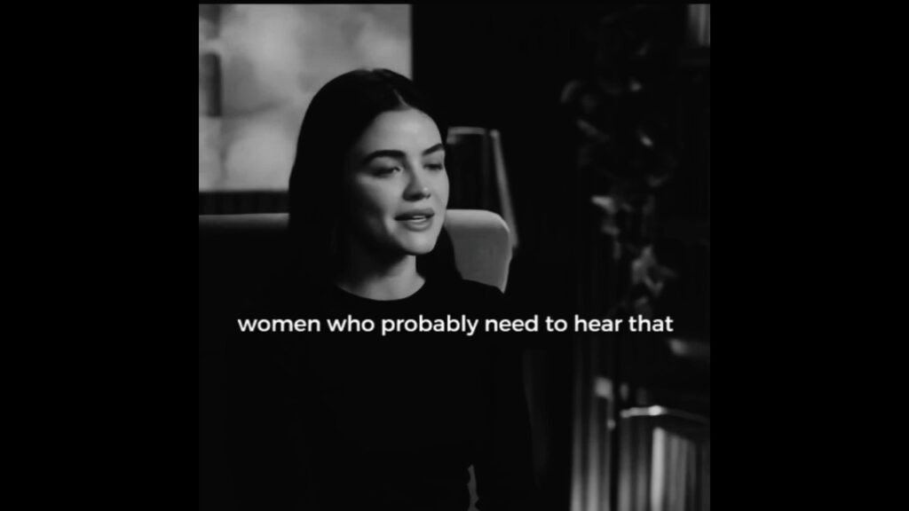 Never Compare yourself to others.Lucy Hale reminds us that life isn't a race. She's 36 #hereslucy