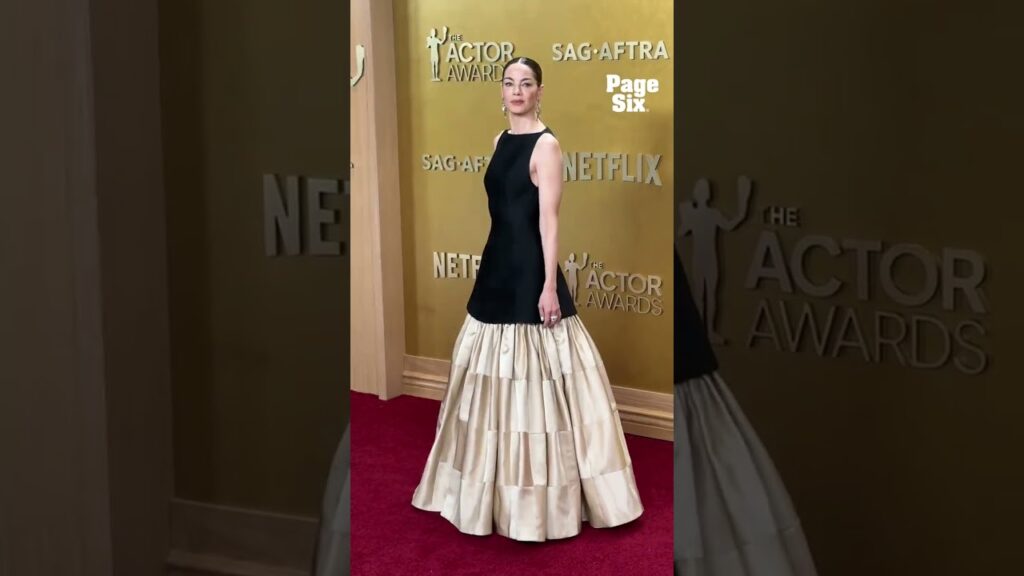 "The White Lotus" S3 star Michelle Monaghan at the Actor Awards red carpet in LA  #shorts