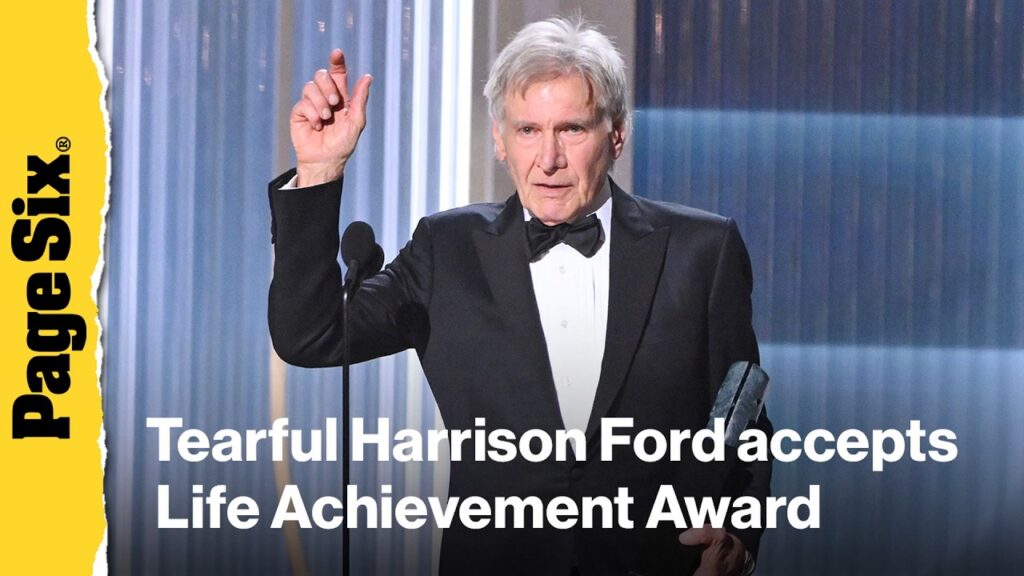 Tearful Harrison Ford accepts Life Achievement Award at SAG Actor Awards 2026