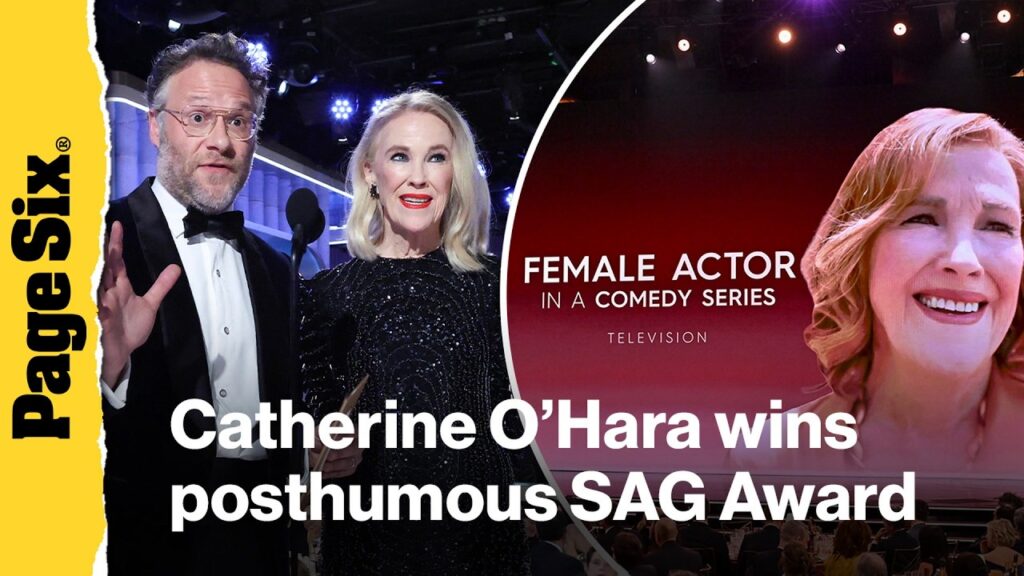 Catherine O'Hara wins posthumous SAG Actor Award as Seth Rogen gives emotional speech in her honor