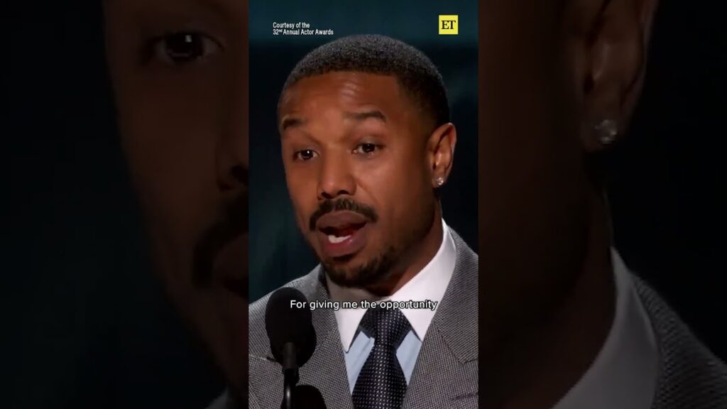 #michaelbjordan thanked his mother and #sinners director Ryan Coogler as he accepted the #ActorAward
