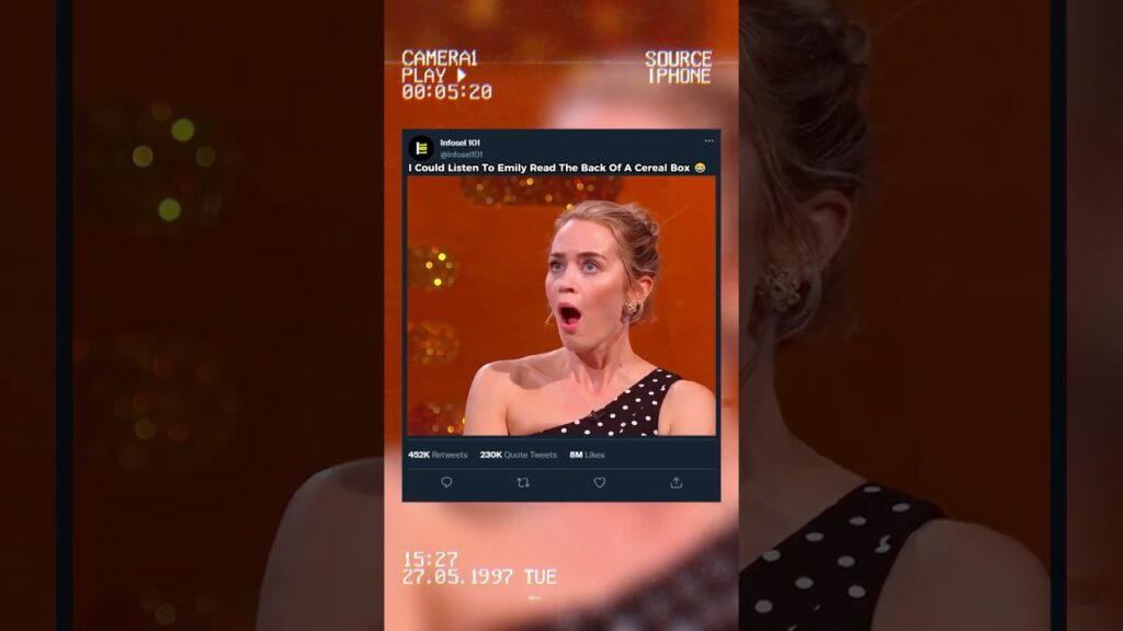 Emily Blunt’s Daughter Realizes Her Mom Is an Actress 😄