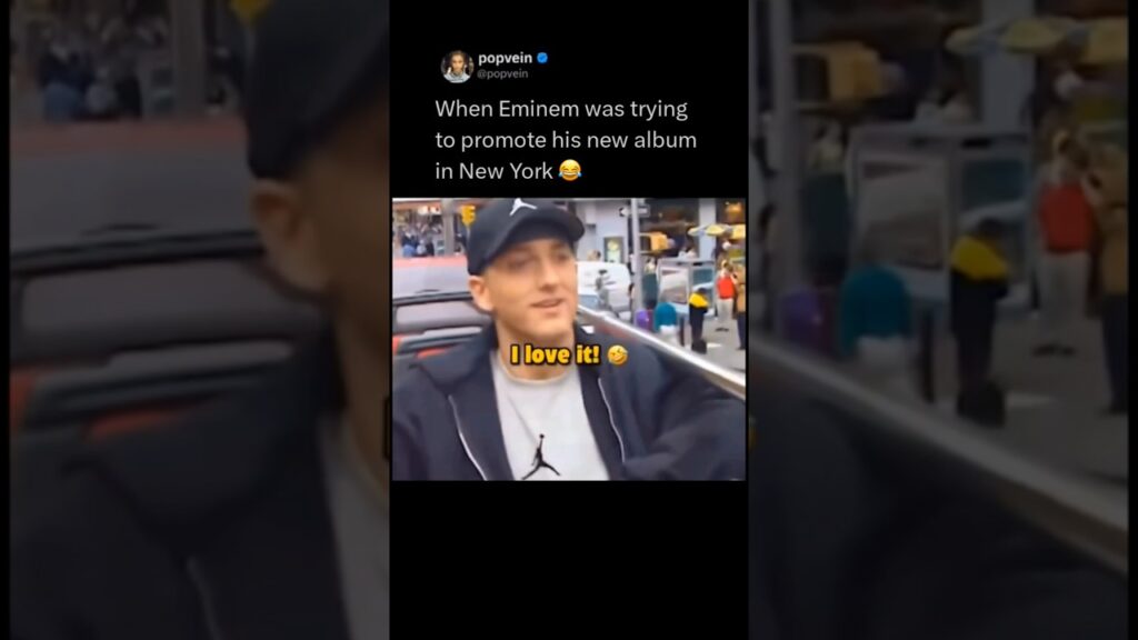 When Eminem was trying to promote his new album in New York 😂