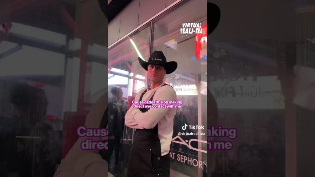 “Traitors” star Rob Rausch in NYC to see his M·A·C Cosmetics billboard | Virtual Reali-Tea #shorts