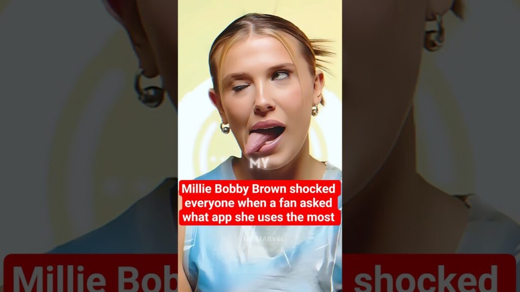 Which app does Millie Bobby Brown use most?