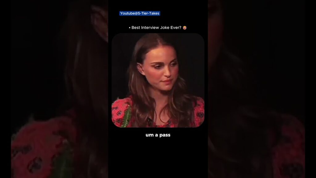 Best Interview Joke Ever? 😂 #shorts #natalieportman #vforvendetta