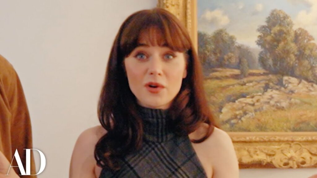 Zooey Deschanel Takes Choosing a Paint Color Very Seriously Zooey Deschanel Takes Choosing a Paint Color Very Seriously