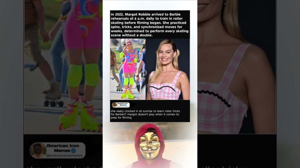 Margot Woke at 6AM Daily to Master Barbie Skates Herself! Margot Woke at 6AM Daily to Master Barbie Skates Herself!