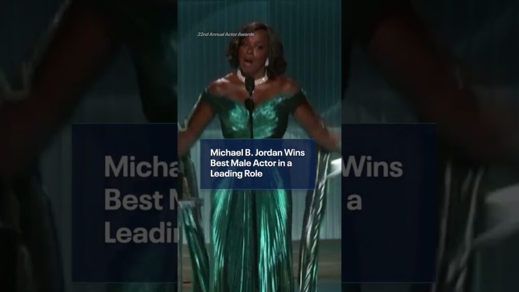Michael B. Jordan thanks his mother after winning at the #ActorAwards. (🎥: 32nd Annual Actor Awards)