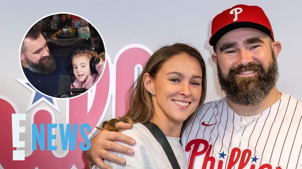 Jason Kelce's Daughter Adorably Crashes New Heights Podcast | E! News