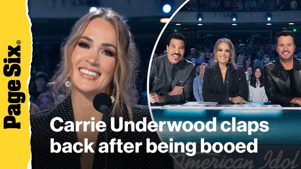 Carrie Underwood claps back after being booed during tense ‘American Idol’ moment Carrie Underwood claps back after being booed during tense 'American Idol' moment