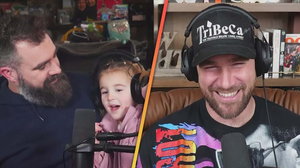 Jason Kelce's Daughter Ellie CRASHES New Heights and Sends Love to Uncle Travis!