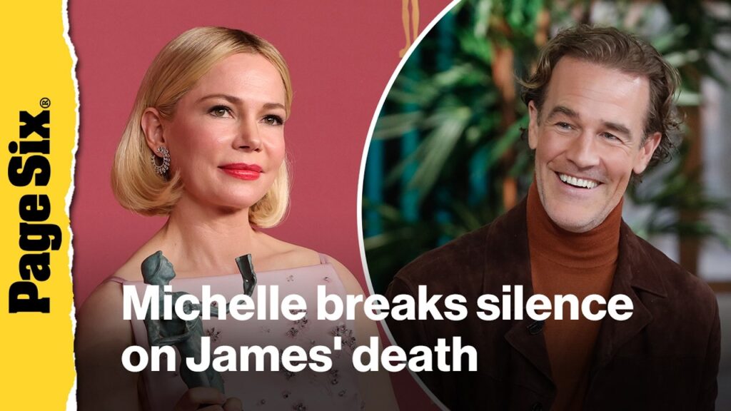 Michelle Williams breaks silence on James Van Der Beek's death