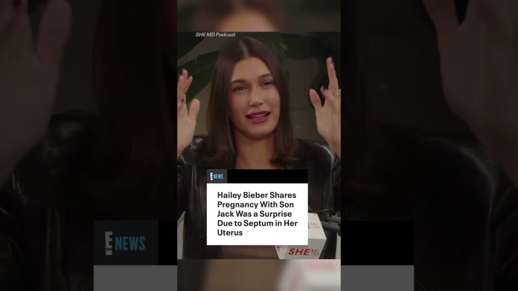 Hailey Bieber is opening up about her pregnancy journey. (🎥: SHE MD Podcast)