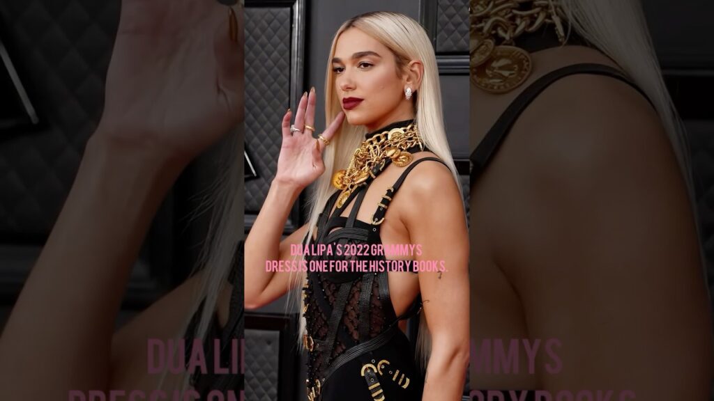 Dua Lipa wears an iconic Cindy Crawford Versace dress at the Grammys #shorts #dualipa #singer #edit