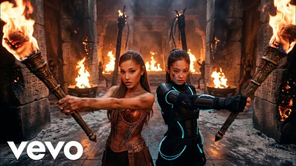 Ariana Grande, Jennie - Flash Flash (ft. Rose, Jisoo, Lisa, K-Pop)|(Lyrics Music Video)
