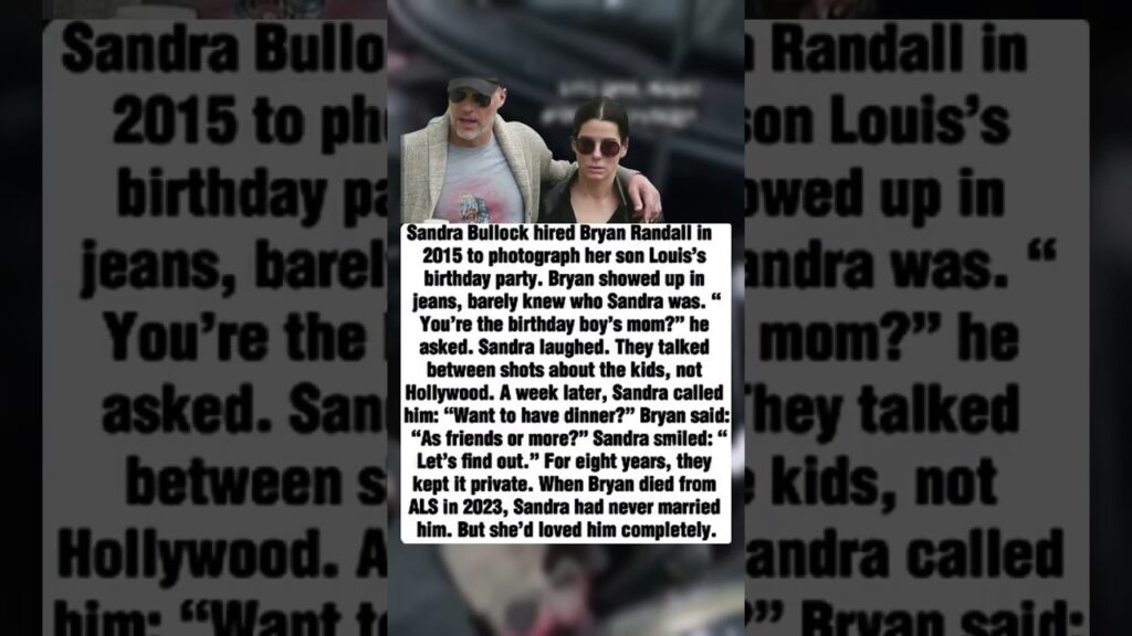 Sandra Bullock - Won't Remarry After Losing Bryan Randall to ALS