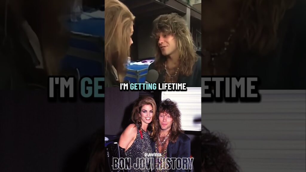 Jon Bon Jovi and Cindy Crawford at the VMAs