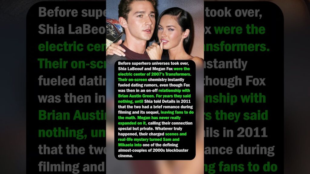 Shia LaBeouf & Megan Fox’s Transformers Fling