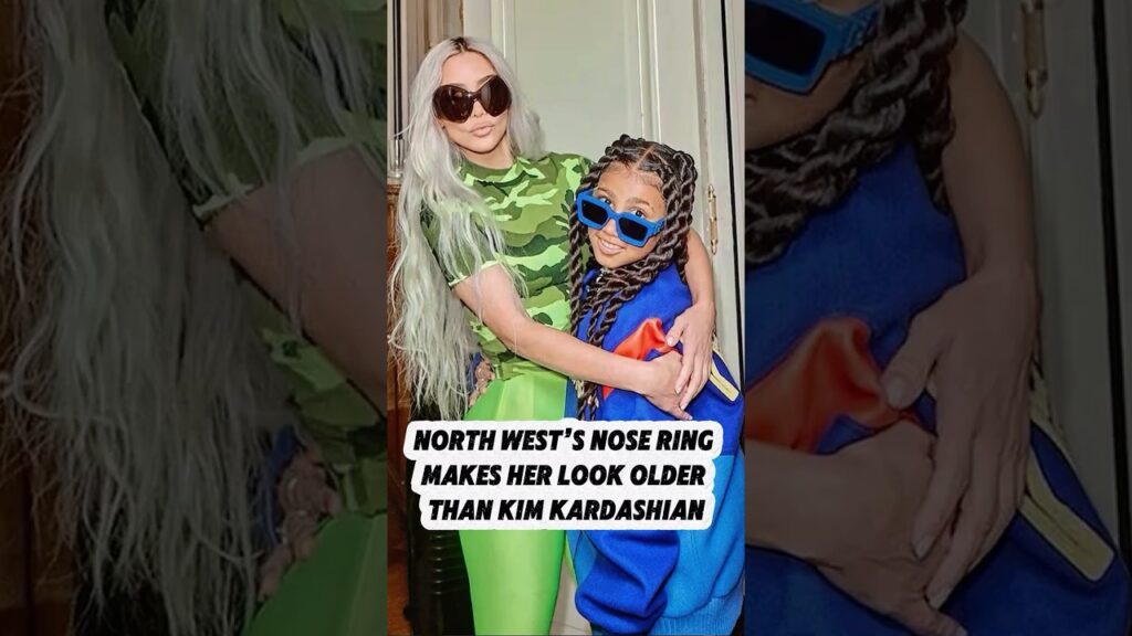 No wonder North West looks older than Kim Kardashian with a nose ring.#northwest #nose #show #fypシ
