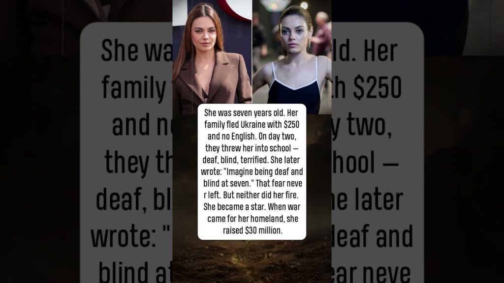 💃 Mila Kunis: The Girl from Chernivtsi Who Arrived in America With Nothing but Fear