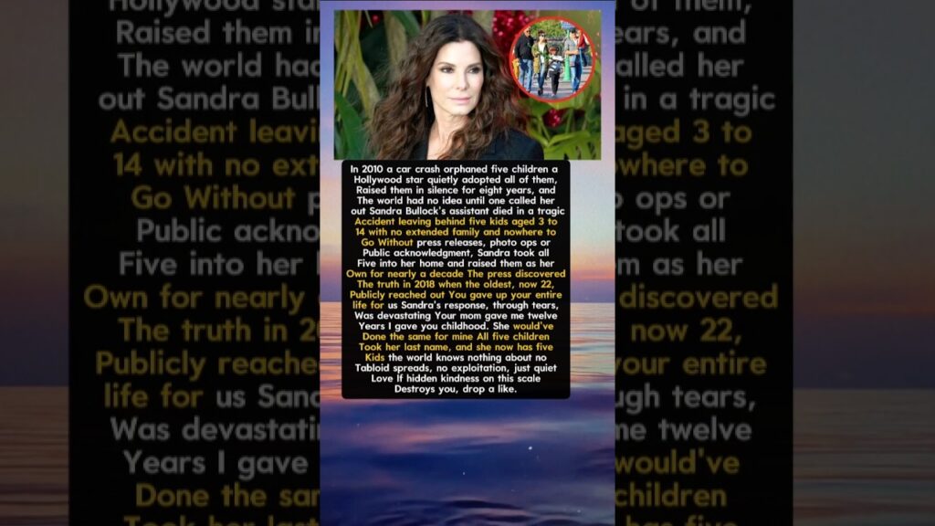 Sandra Bullock Adopted 5 Kids—Nobody Knew for 8 Years #shortvideo
