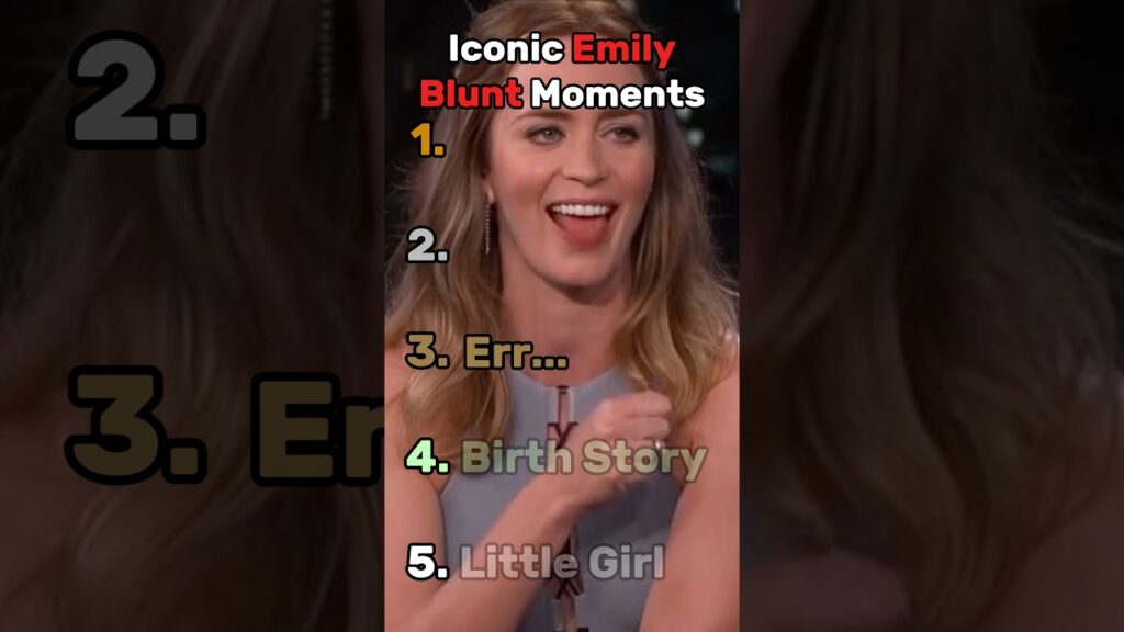 Iconic Emily Blunt Moments #top5 #funny #viral #funnyvideos #viralvideo #actor #emily #fypシ #fyp