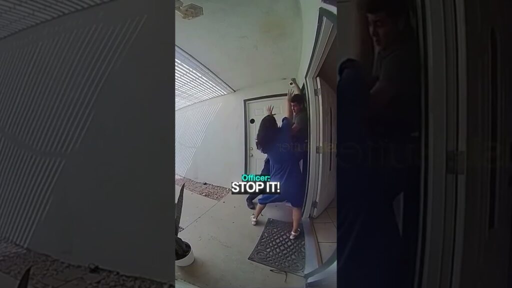 Doorbell Camera Captures Suspect Attacking Officers