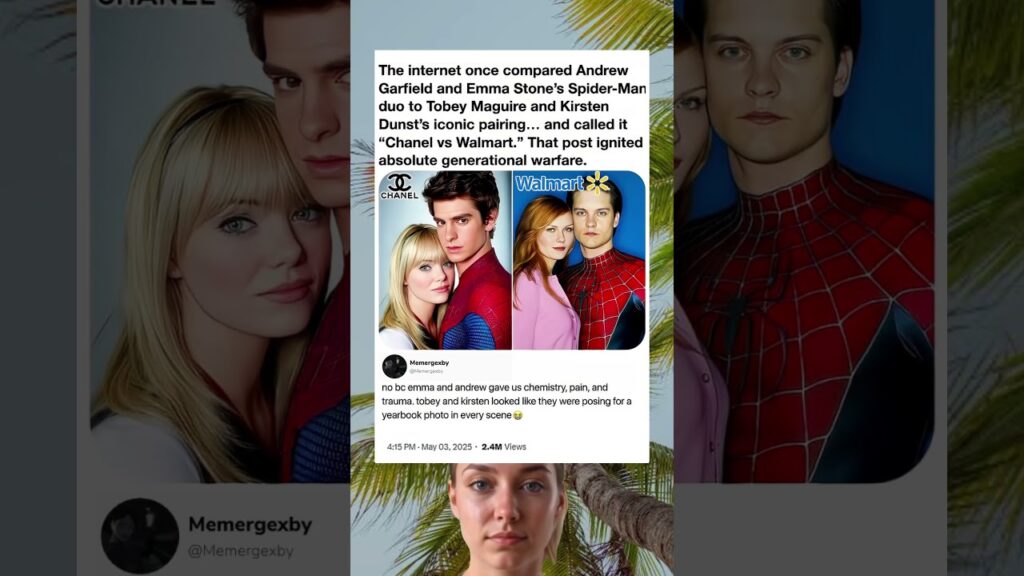 The internet once compared Andrew Garfield and Emma Stone's Spider-Man duo to Tobey Maguire