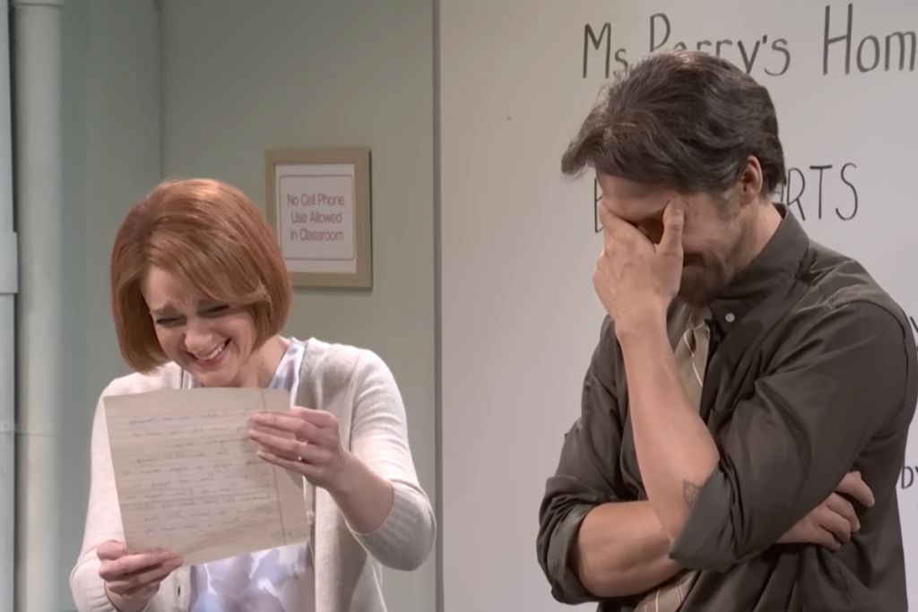 SNL sends Ryan Gosling and Ashley Padilla into meltdown with last-minute script change SNL sends Ryan Gosling and Ashley Padilla into meltdown with last-minute script change