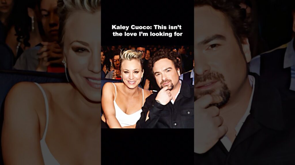Kaley Cuoco: This isn’t the love I’m looking  for#kaleycuoco #johnnygalecki #america